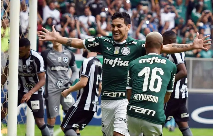 Palmeiras vence o Botafogo com pênalti apontado pelo VAR e segue líder 