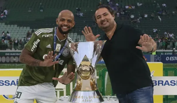 Felipe Melo lembra afastamento com Cuca em 2017 e diz: 'Amo o Palmeiras'