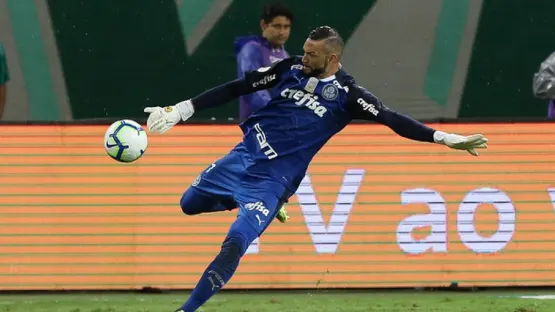 Weverton celebra 50º jogo no Verdão: 