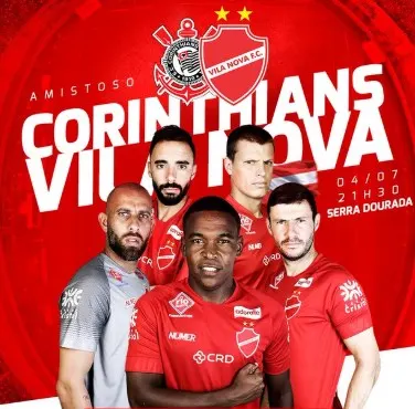 Vila Nova confirma amistoso contra o Corinthians no dia 4 de julho