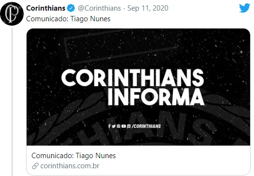 Opiniões divididas, veja como foi a repercussão da demissão de Tiago Nunes nas redes sociais