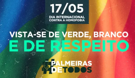 No Dia Internacional contra a LGBTfobia, clubes se manifestam e pedem respeito nas redes sociais