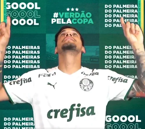 GOOOOOLLLLL!! GUSTAVO GÓMEZ ABRE O PLACAR PARA O PALMEIRAS