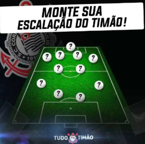 MONTE SUA ESCALAÇÃO! Como você entraria para a partida contra o Montevideo Wanderers?