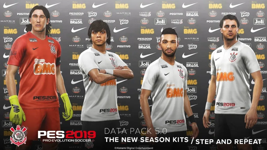 Pro Evolution Soccer 2019 atualiza uniformes dos arquirrivais Palmeiras e Corinthians