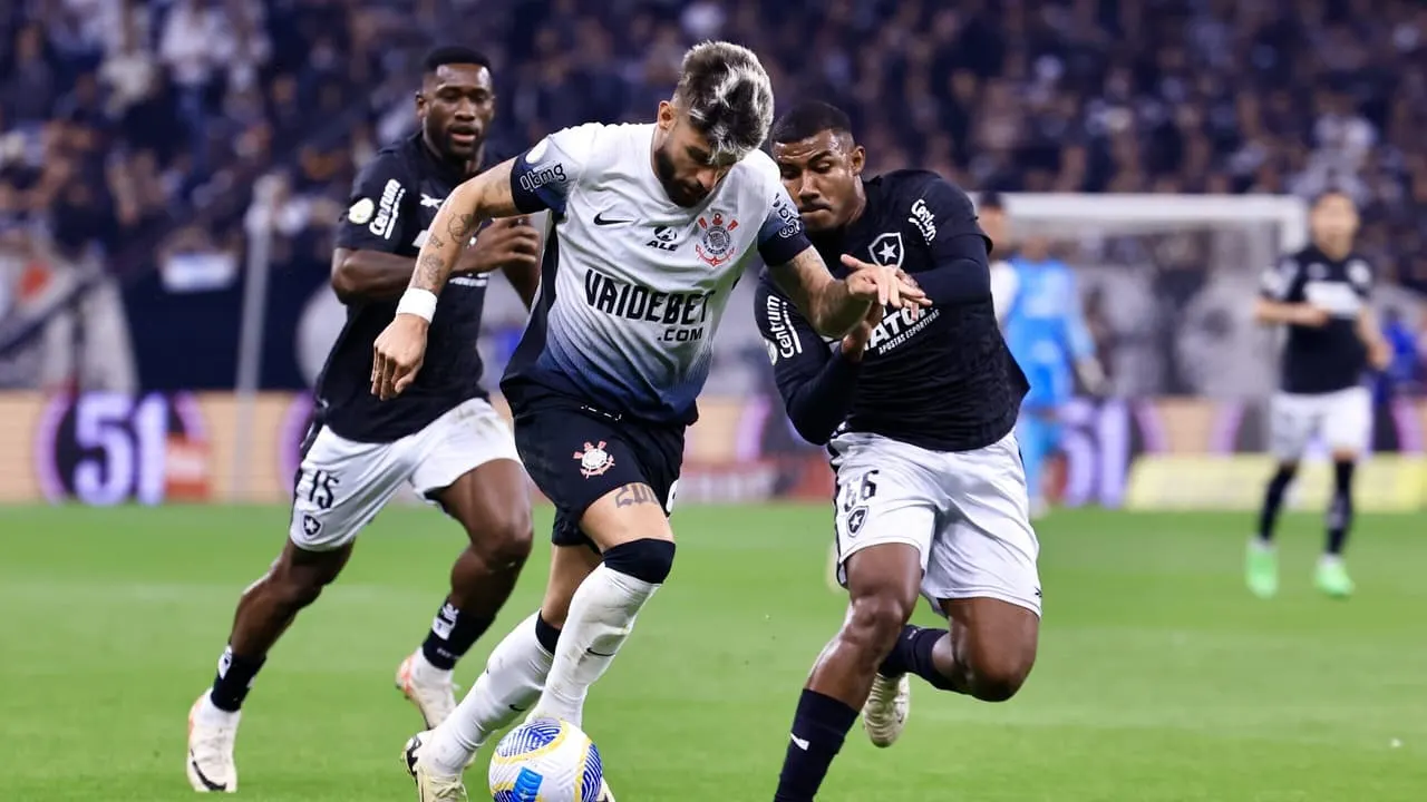 Botafogo x Corinthians: Onde assistir, horário e escalações no Brasileirão