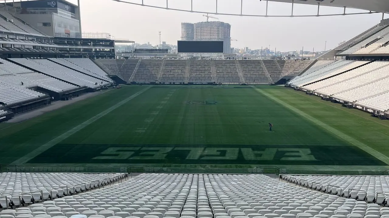 VOLTANDO AO NORMAL! Estádio do Corinthians recebe ajustes após jogo da NFL