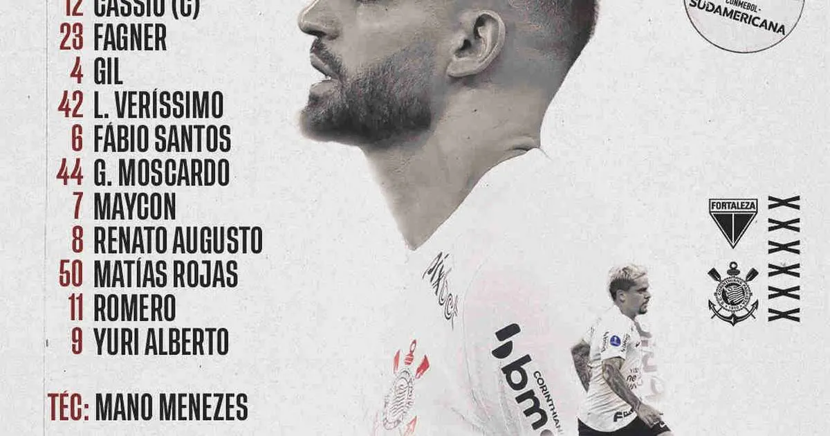 Corinthians está definido para encarar o Fortaleza; confira!