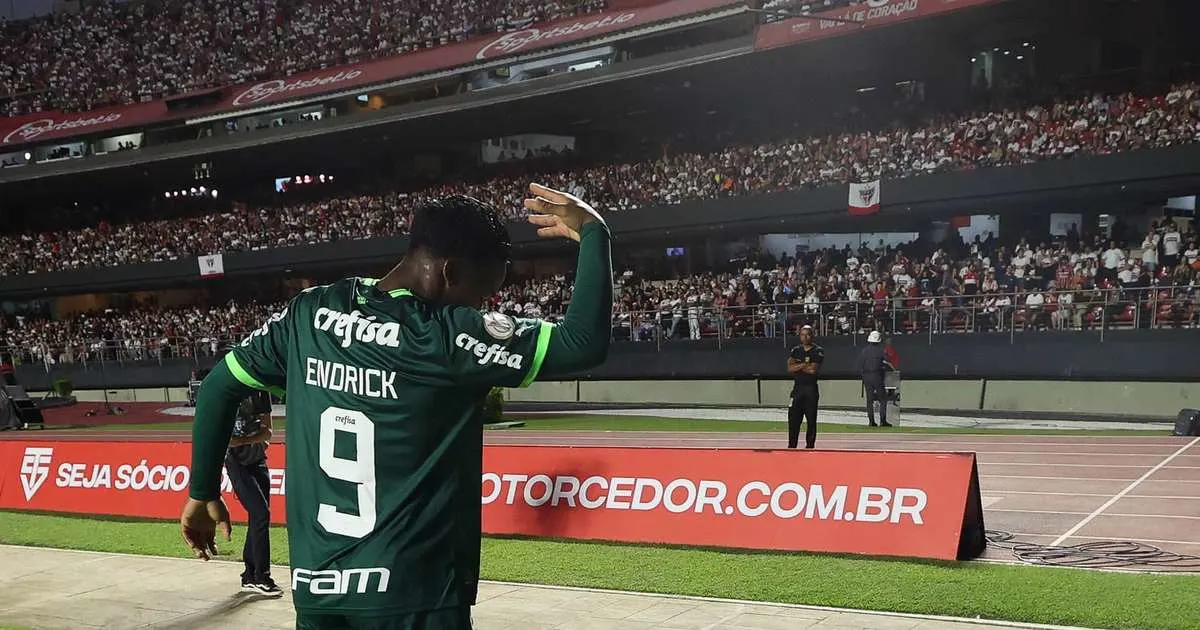 Último Clássico de Endrick pelo Palmeiras: Preparativos para a despedida no futebol.