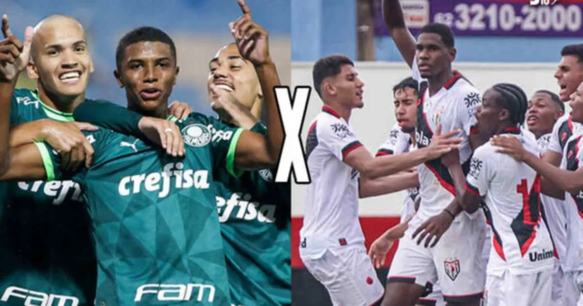 Atlético-GO x Palmeiras (Sub-20): onde assistir, escalações e arbitragem no futebol juvenil.