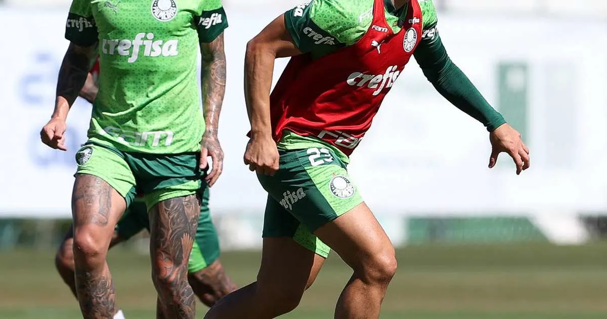 Palmeiras encerra treino e conta com volta de Raphael Veiga na Libertadores