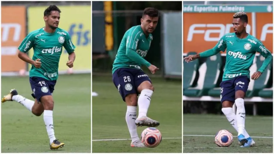 Trio viaja apesar de negociações e tem futuro incerto no Palmeiras