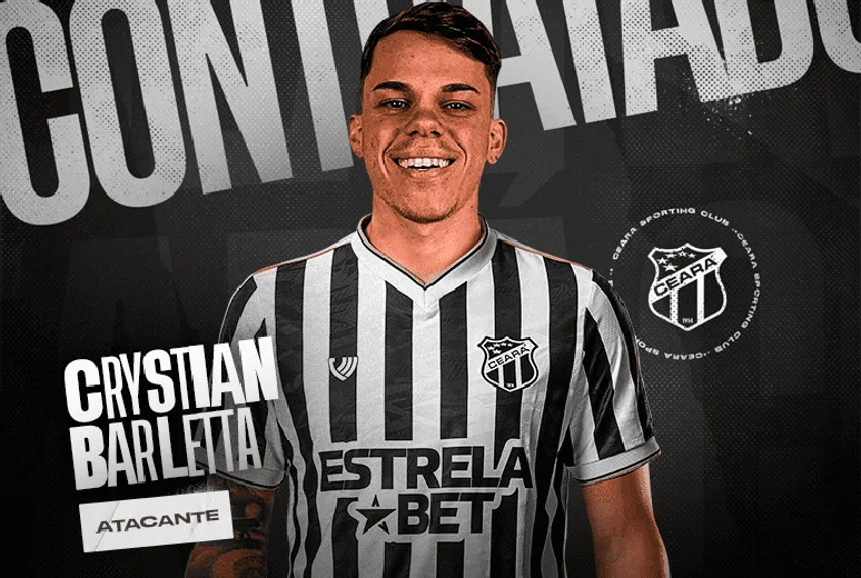 Ceará anuncia a contratação do atacante Chrystian Barletta, ex-Corinthians