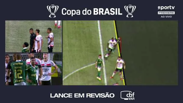 Var revela dúvida em gol anulado do Palmeiras: Marcação no ombro ou pé?