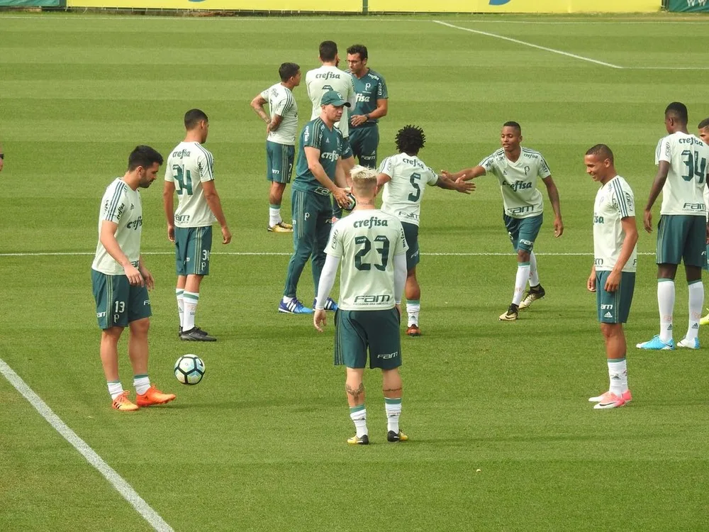 Palmeiras se reapresenta na Academia com Róger Guedes de volta ao grupo