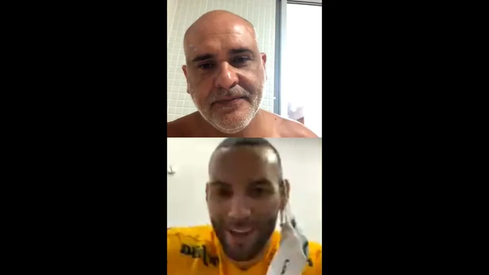 Marcos oferece a camisa 12 do Palmeiras para Weverton: 