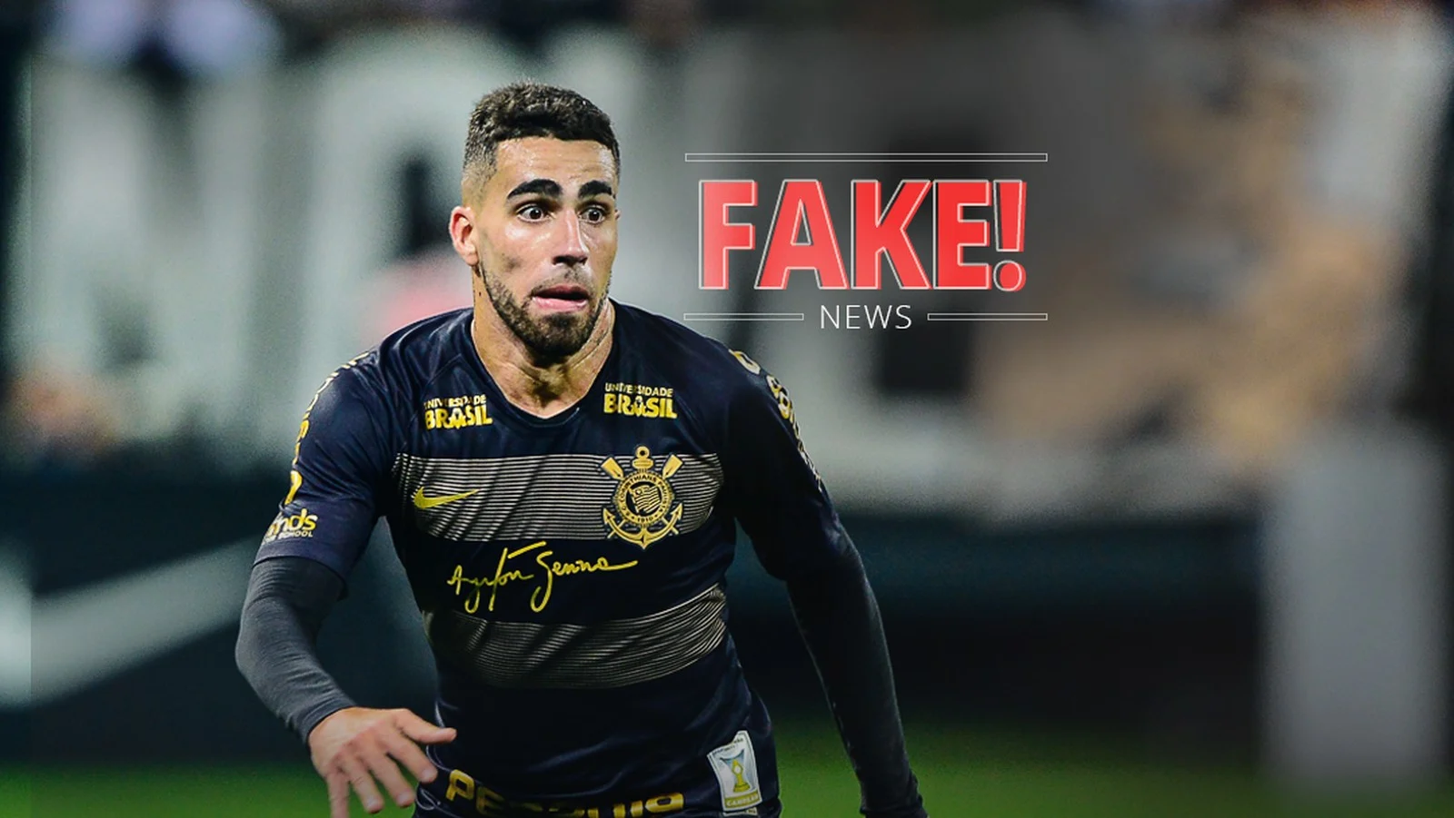 Fake news: Gabriel, do Corinthians, não tatuou