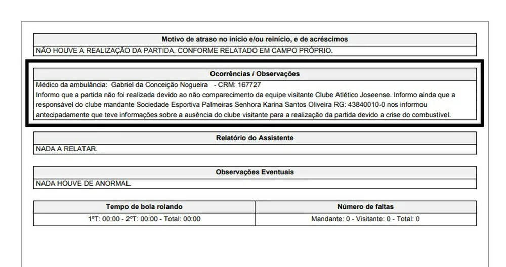 Joseense não viaja, e Palmeiras Sub-15 e Sub-17 vencem por WO