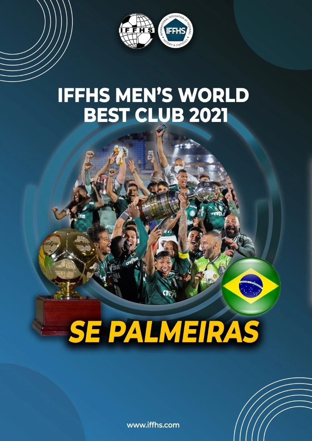 Palmeiras é eleito o melhor time do mundo de 2021 por órgão internacional de estatística