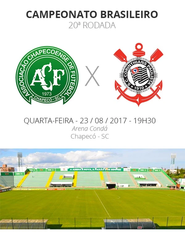 Rodada #20: tudo o que você precisa saber sobre Chapecoense x Corinthians