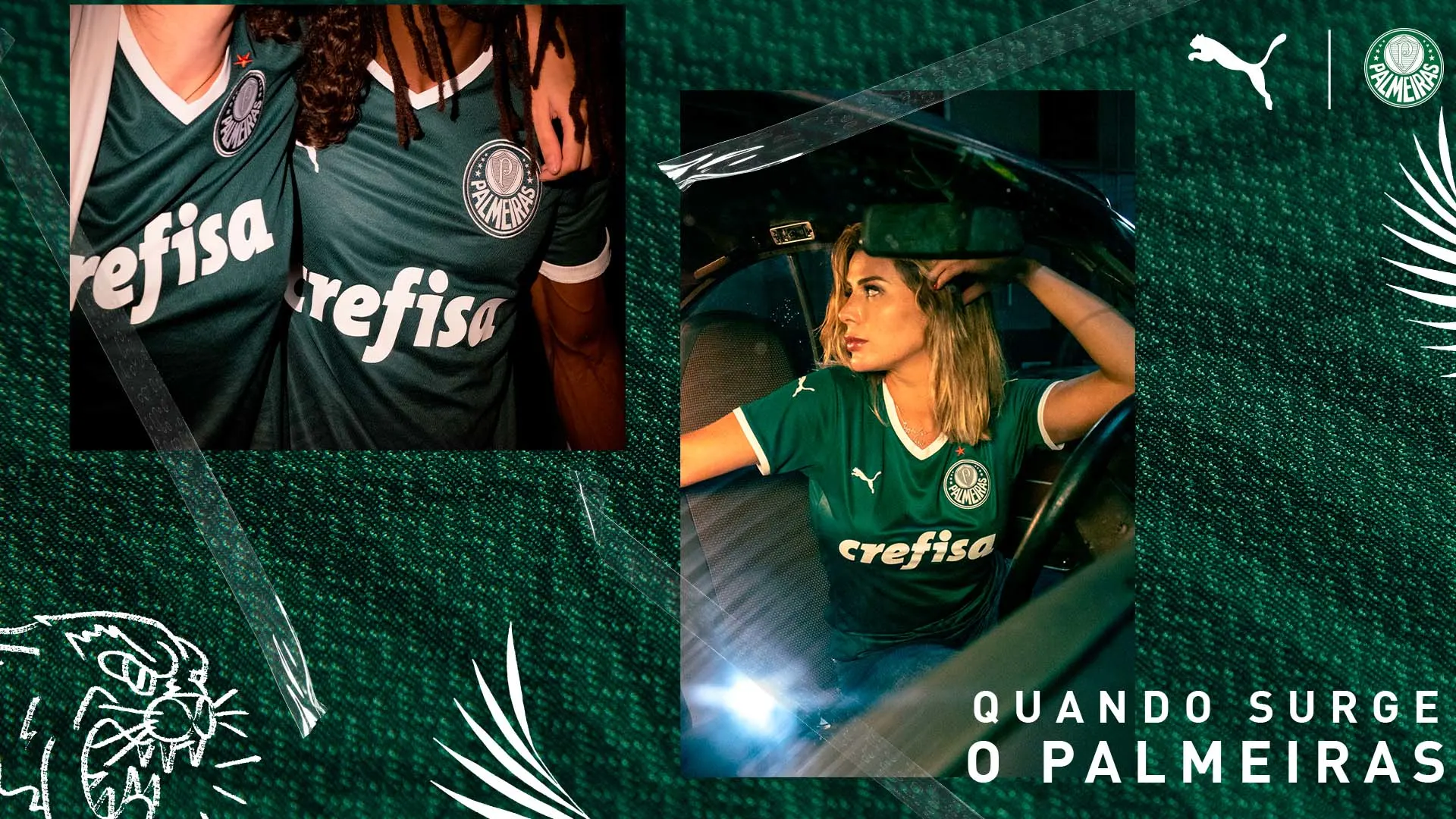 Palmeiras e PUMA revelam novos uniformes HOME e AWAY para a