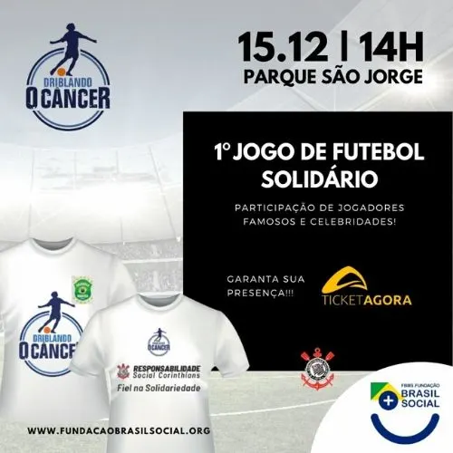 Parque São Jorge terá jogo de celebridades contra o câncer