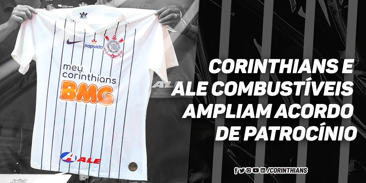 Corinthians e ALE Combustíveis ampliam acordo de patrocínio