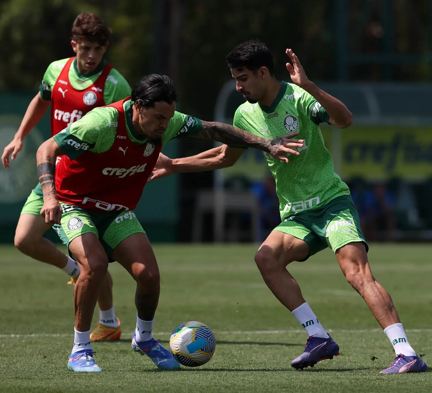 REFORÇOS! Palmeiras ensaia situações de jogo com retorno de titulares