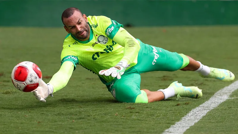 weverton próximo de completar 150 jogos no allianz parque contra novorizontino