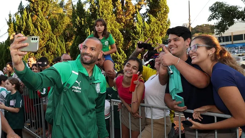 Chegada do Palmeiras em Ribeirão Preto para Jogo da Copa do Brasil