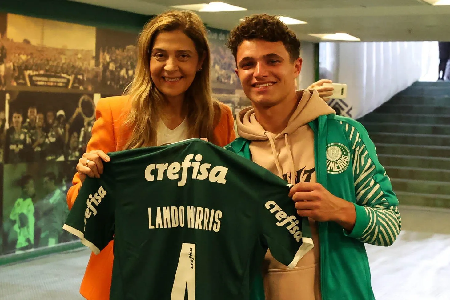 Palmeiras parabeniza Lando Norris por primeira vitória na Fórmula 1