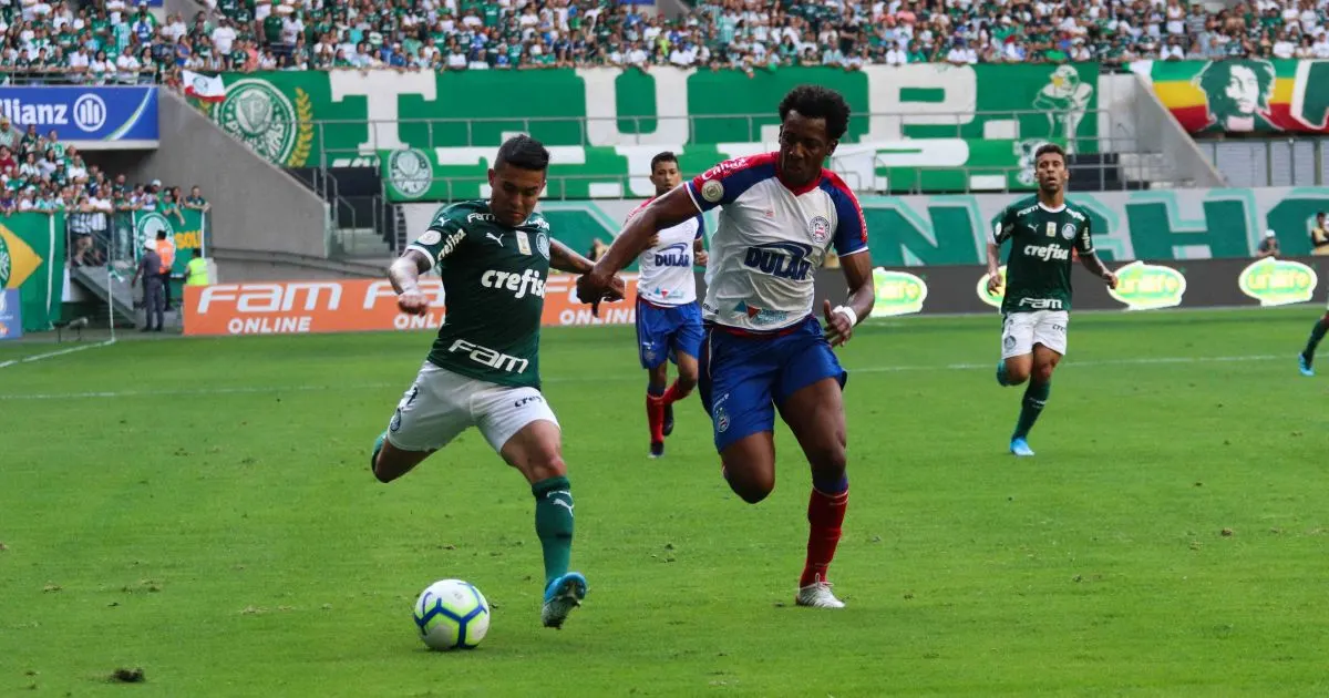 Palmeiras empata com o Bahia em casa com um a menos e VAR polêmico