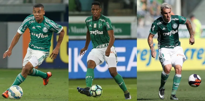 Palmeiras arrecada mais que o esperado com trio de 2016