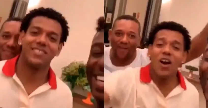 Romarinho aparece cantando 'Palmeiras não tem Mundial'