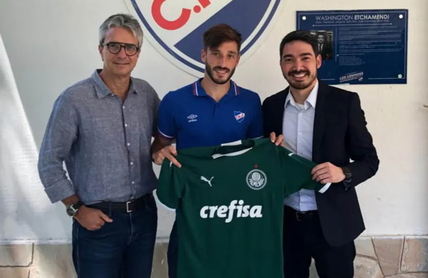 Palmeiras entra em acordo com Nacional-URU sobre parte do pagamento de Viña