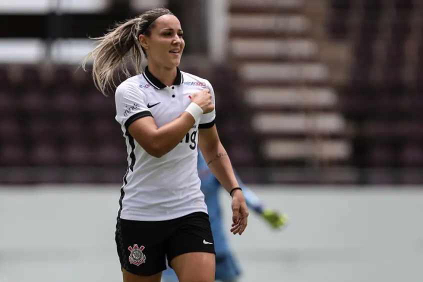 Craque da estreia do Corinthians na Libertadores feminina afirma: 'Conseguimos nos destacar'