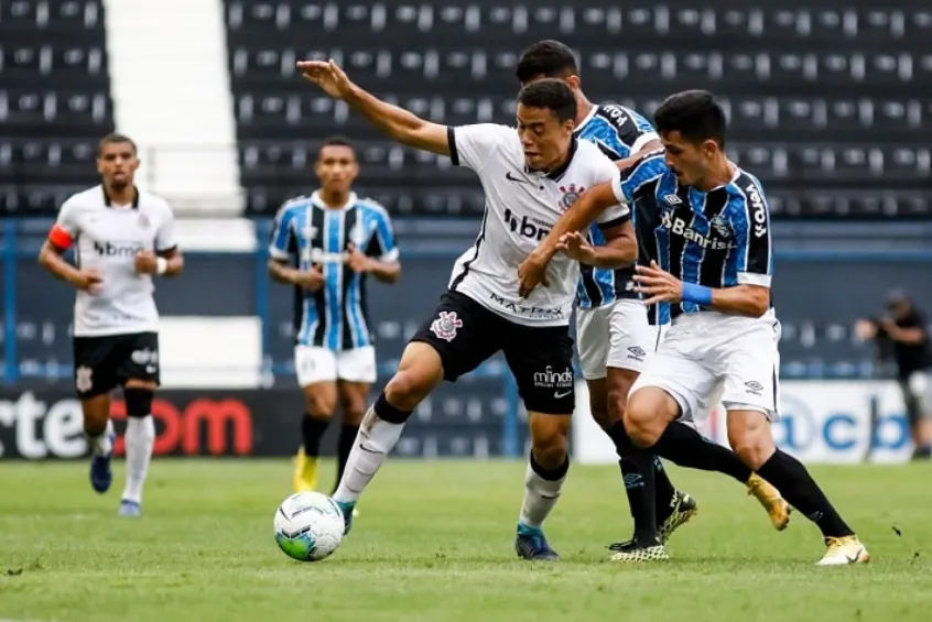 Corinthians e Grêmio empatam no jogo de ida das quartas do BR sub-20