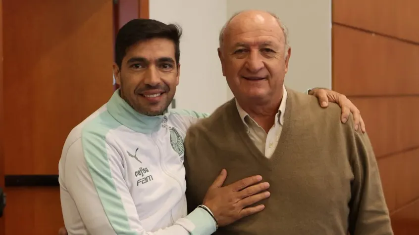 Felipão vai na contramão de outros técnicos brasileiros e elogia personalidade de Abel Ferreira: 