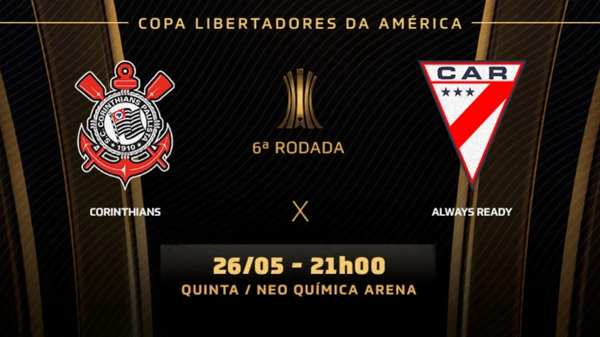 Corinthians x Always Ready: Provável escalação e onde assistir