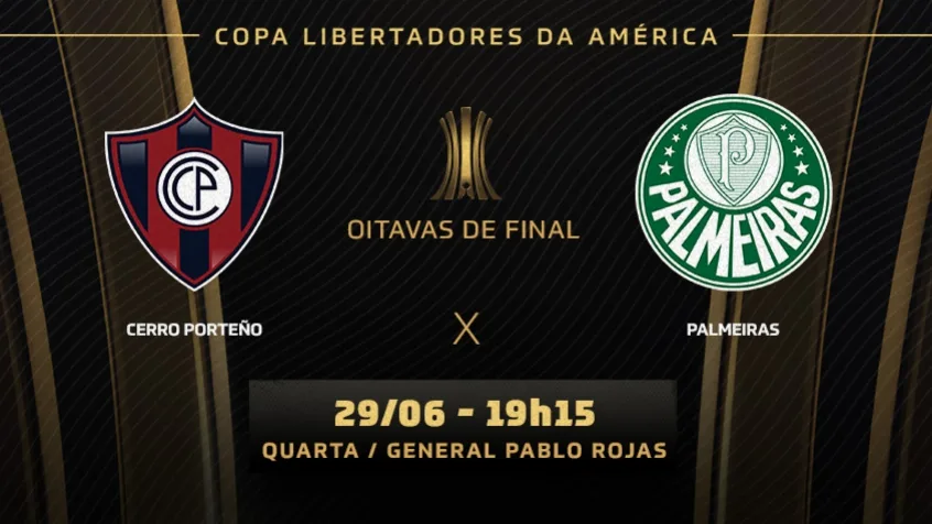 Confira todas as informações de Cerro Porteño x Palmeiras