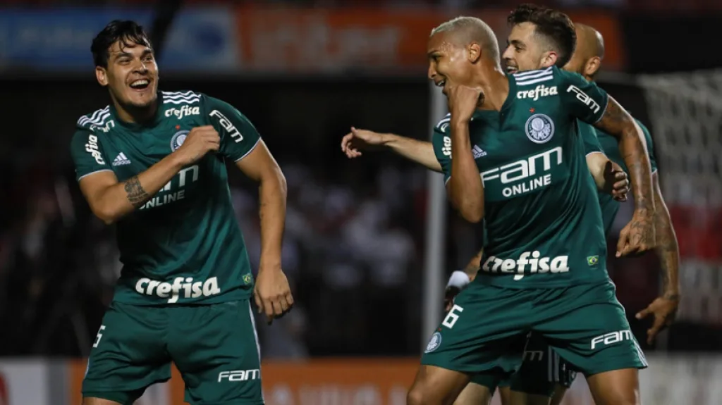 Qual dessas imagens retrata o melhor momento do Palmeiras em 2018?