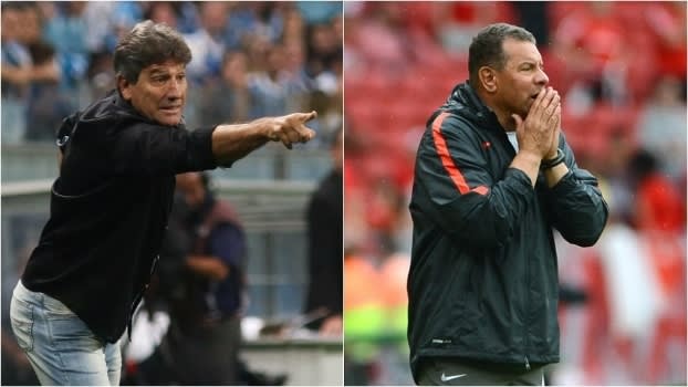 Roth e Renato têm algo em comum: são ruins de Gre-Nal como técnicos