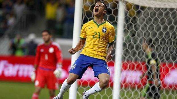 Coutinho, enfim, se apresenta, Brasil vence México e cala vaias no Allianz