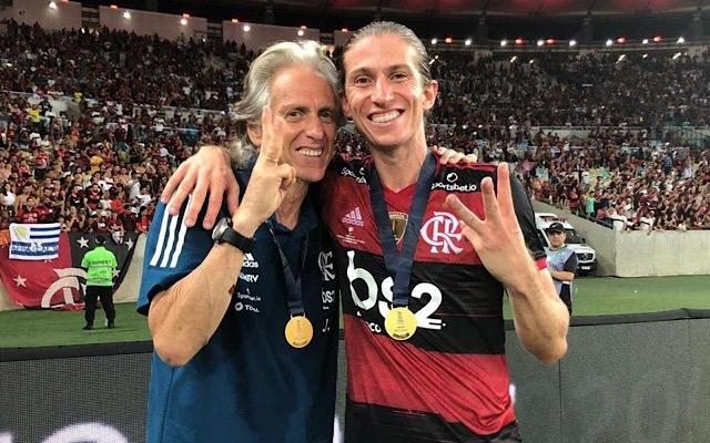 “Eu não concordei”, Filipe Luís revela estratégia de Jorge Jesus para vencer Santos em 2019