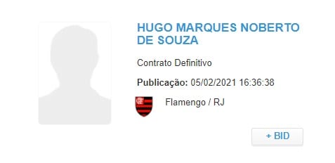 Renovação de Hugo Souza aparece no BID e goleiro tem contrato com Mengão até 2025