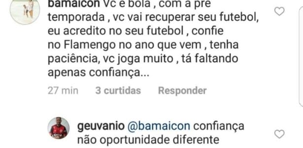 Geuvânio discute com torcedores na web e reclama da falta de oportunidade