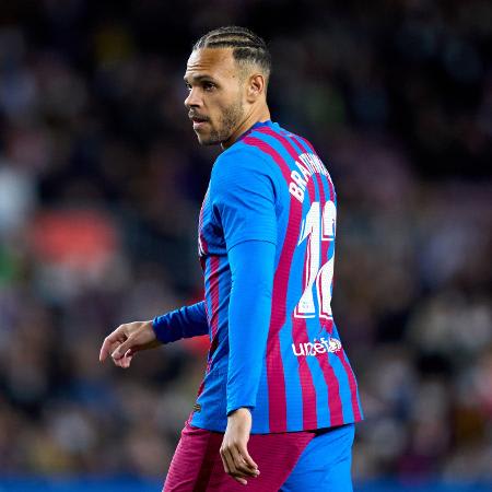 Martin Braithwaite, durante jogo do Barcelona