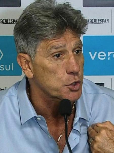 Renato Gaúcho, técnico do Grêmio, após coletiva depois da derrota para o Botafogo