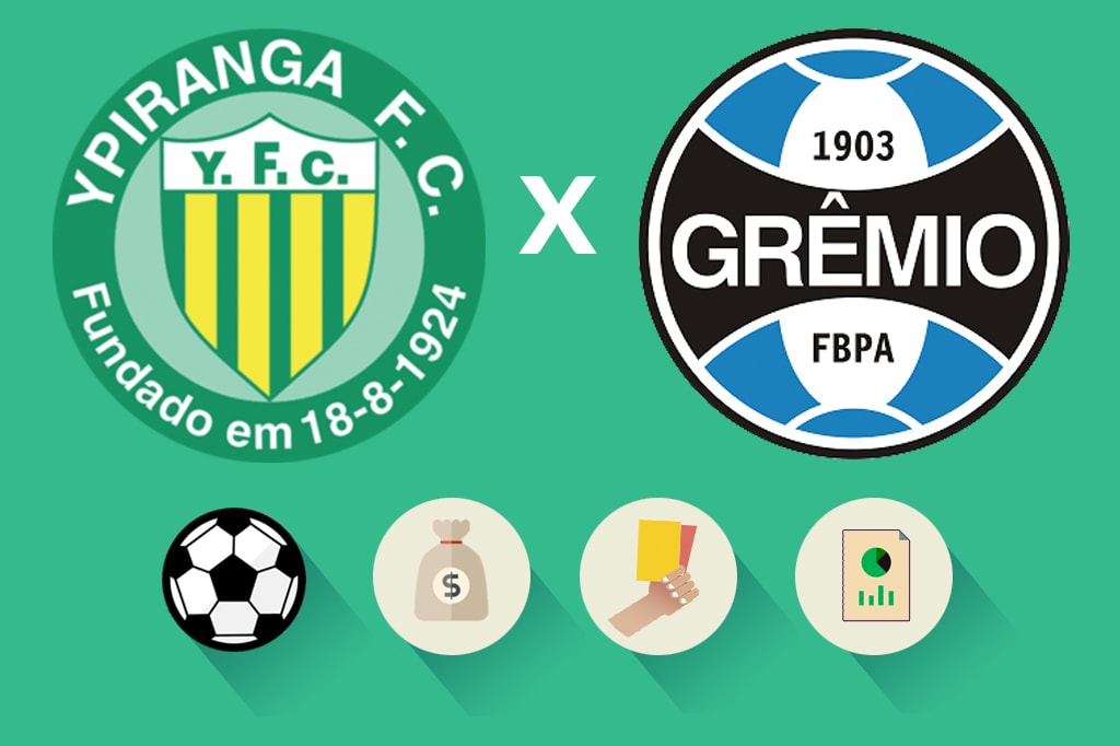 Ypiranga x Grêmio: estatísticas e números, saiba como foi a partida