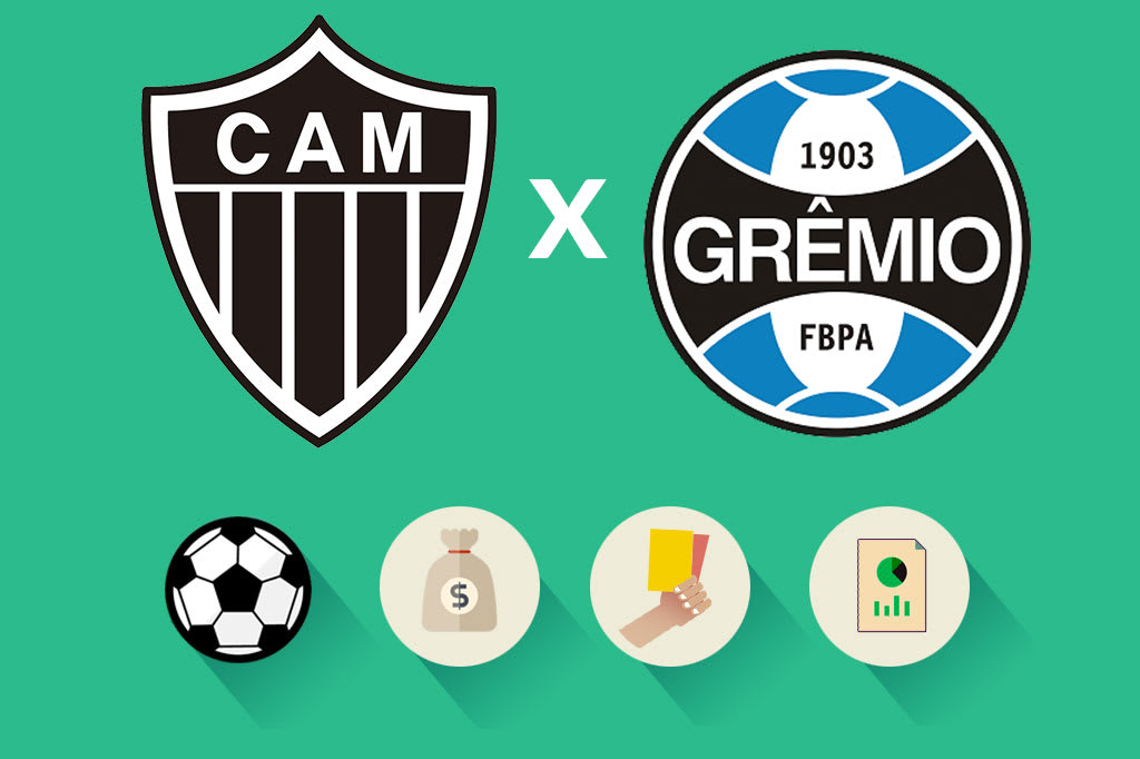 Atlético-MG x Grêmio: estatísticas, renda e público, saiba como foi a partida